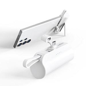 더볼트 2in1 일체형 미니 도킹형 보조배터리 아이폰 갤럭시 8핀 C타입 5000mAh, C타입(갤럭시), C타입(갤럭시)