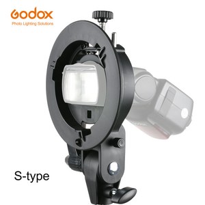 Speedlite Flash Snoot Softbox Honeycomb 용 Godox S 형 브래킷 Bowens 마운트 홀더, 협력사, 01 S-type Bracket_01 CHINA, 1개