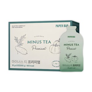 페이퍼백 마이너스티 프리미엄 1박스 약쑥 복령 호박 함유, 600g, 1개