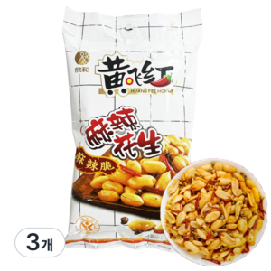 황비홍 마라땅콩 스낵, 210g, 3개