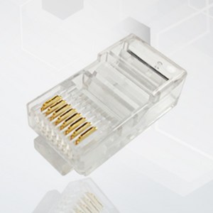 CAT5E 랜포트 RJ45 도금 랜선플러그 인터넷선 커넥터 100개, 1개