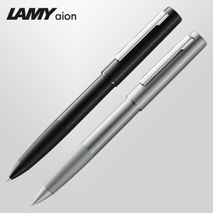 각인/라미 LAMY 아이온 Aion 377 볼펜 수성펜 고급, 올리브실버-각인안함