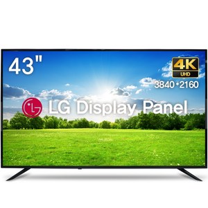 위드라이프 43인치 4K UHD TV 엘지정품패널 에너지1등급 고화질티비, 43UHD(상하형), 방문설치, 벽걸이형, 109cm/43인치