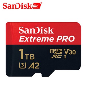 Extreme PRO A2 U3 V30 1TB Micro Card SDXC Memory Card Flash Memory Microsd TF Mini Card 1T 1024GB, 1개