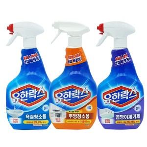 유한락스 거품세정제 500ml/600ml 욕실청소 주방청소 곰팡이제거제, 1개, 500ml