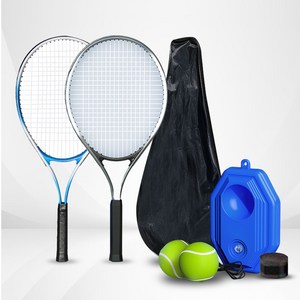 엠아이피 셀프 테니스 연습 기구 세트 리턴볼, 1세트, 테니스채 색상