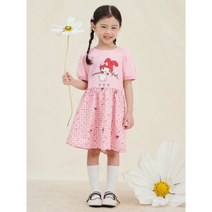 [브랜드정품]빈폴키즈 공식브랜드관 [BEANPOLE KIDS] [산리오] 마이멜로디 그래픽 포인트 원피스 라이트 핑크 (BI5371G90Y) 봄신상 여아선물