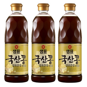 샘표 국산콩 양조간장, 860ml, 3개