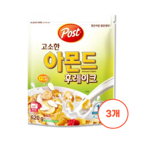 포스트 포스트아몬드 후레이크 620g, 3개