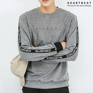 하트비트 에테플 맨투맨 베이직핏 레터링 긴팔티셔츠 커플룩 단체복 남자 여자 남여공용 커플티 빅사이즈 단체티