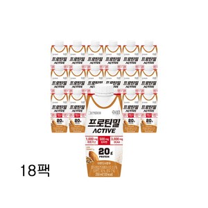 그린비아 프로틴밀 액티브 아몬드와호두 단백질음료, 18개, 250ml