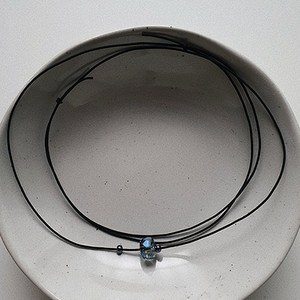 [안도 ando] simple dak blue necklace