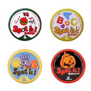 어린이 선물 보드게임 순발력 게임 4종 세트 / 할로윈 파티게임 / 크리스마스 파티 게임(hy/bc/p/h), 혼합색상