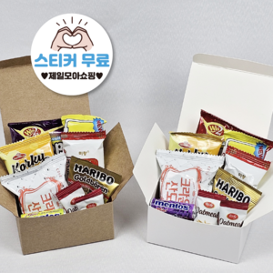 제일모아쇼핑 단체간식 어린이집 유치원 교회 생일 답례품 구디백 학원 학교 시험 행사 간식 꾸러미, A타입_크라프트, 1개