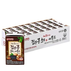 블루존 삼육두유 검은콩 호두와 아몬드 140ml x 24개입, 24개