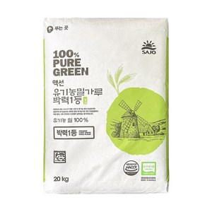 맥선 유기농 밀가루 박력1등, 20kg, 1개