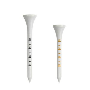 골프 눈금티 높이조절 일정한 티업 체크 눈금 골프티 나무티 30개, 1개