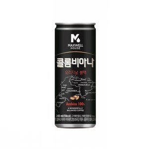 맥스웰하우스 콜롬비아나 오리지날블랙, 60개, 240ml