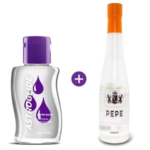 아스트로글라이드 아스트로 글레이드 오리지널 워밍 내츄럴 3종 73.9ml+페페 젤 400ml 수용성 러브 마사지, 오리지널+페페, 1개, 473.9ml