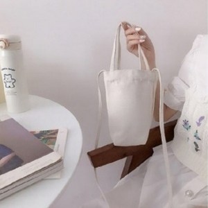 윤스어게인 캔버스 텀블러 드링크 백 물병 물통 주머니