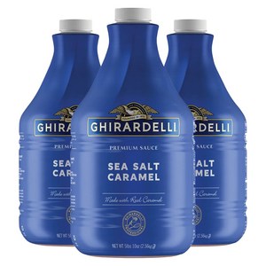Ghiadelli 기라델리 프리미엄 씨솔트 카라멜소스 2.47kg 3팩, 3개