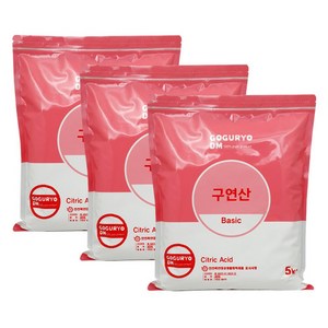 고구려디엠 실속형 구연산 베이직 5kg x 1개, 3개