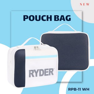 라이더 파우치 가방 RPB-10 BK RPB-11 WH소품백 소품가방 작은가방 배드민턴 흰색 블랙 ryder 초등학생 중학생 고등학생 방과후 용산스포츠 용스, 1개