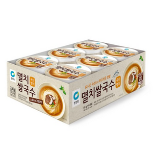 청정원 멸치 쌀국수 소컵, 58g, 18개