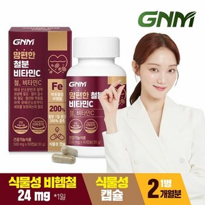 GNM자연의품격 맘편한 비헴철 여성 임산부 철분제 비타민C 수유부 청소년 어린이, 60정, 1개