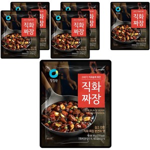 청정원 직화짜장, 80g, 6개