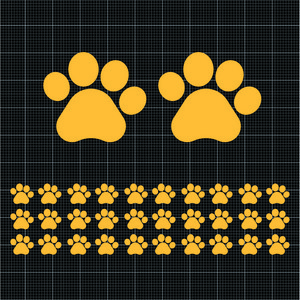 윈스턴 발바닥스티커 발자국 발모양 시트지, 09.강아지발바닥(ST112), 노란색, 중-15쌍1세트