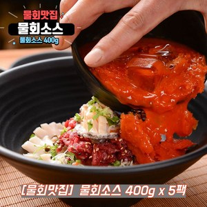 포항 속초 물회 양념 육수 소스 400g, 5개