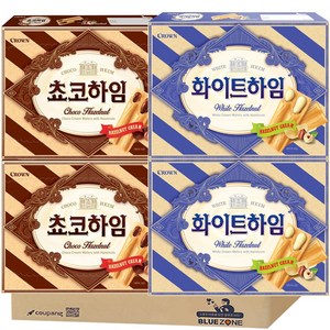 블루존 사무실 간식 크라운 초코하임 화이트하임 1120g, 1.12kg, 1개