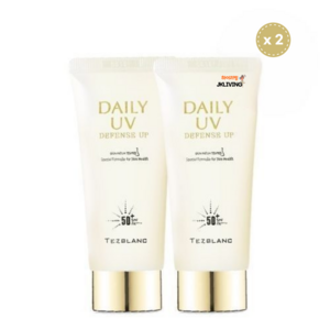 [JKLIVING] 백탁없이 가볍고 촉촉한 에센스 선크림 데일리 유브이 디펜스UP - SPF50+ PA++++, 2개, 69ml