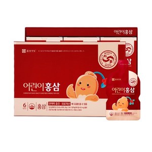 종근당 어린이 6년근 홍삼액 국내산 면역강화 (20ml 30포) 1개월분, 30개, 20ml