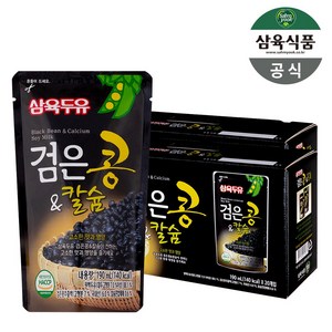 삼육두유 검은콩&칼슘 검은콩두유 파우치, 190ml, 40개