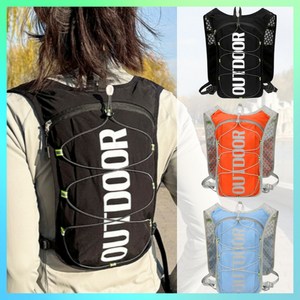 스마트덕 초경량 트레일 러닝 조끼 베스트 조깅 등산 마라톤 가방 백팩, 블랙화이트