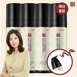 [특대용량 4병] 김소형 본초진액 염색고 200ml * 4병 (색상: 자연갈색 어두운갈색), 어두운갈색