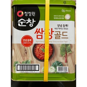 대상 청정원 순창 쌈장 골드 14K 업소용 식당 대용량 식자재, 14kg, 1개