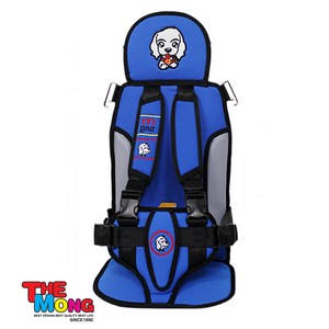휴대용 유아카시트 아동보조벨트 어린이안전벨트 - 블루