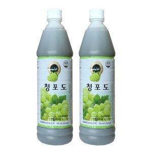 청솔 청포도 주스 835ml 음료베이스, 2개