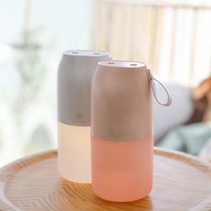 듀얼홈 초음파 무선 듀얼 미니가습기 사무실가습기, 핑크