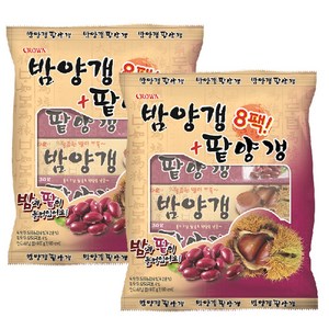 크라운 밤양갱 50g x 4p + 팥양갱 50g x 4p, 400g, 2개