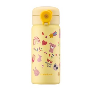 락앤락 스쿨핏 츄잉 원터치 텀블러, 옐로우, 360ml, 1개