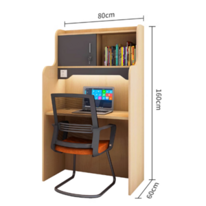슬릭빈 독서실 책상 고등학생 수험생 학생 칸막이 1인용 공부방 도서관, 1.하이 캐비닛