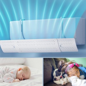 예즈와 직풍차단 간편설치 무타공 위드윈 에어컨바람막이, 1개