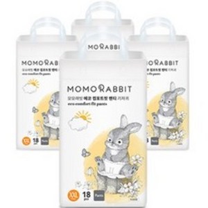 모모래빗 에코컴포트핏 팬티기저귀 유아용, 점보형(2XL), 144매