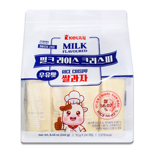 밀크 라이스 쌀과자 우유맛, 1개, 240g