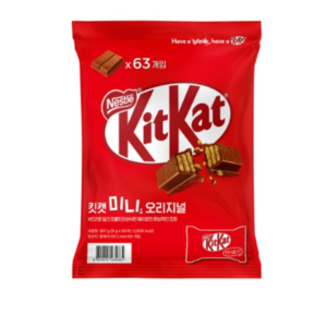 KitKat 미니 오리지널 초콜릿 63p, 2개, 567g
