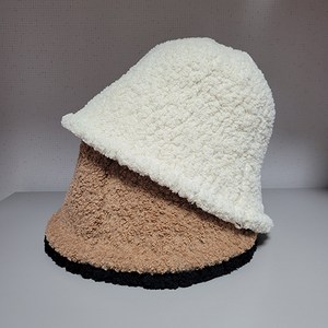 겨울 여성 뽀글이 벙거지모자 버킷햇